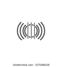Guitar  Wave Logo Template vector symbol nature