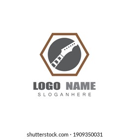 Guitar  Wave Logo Template vector symbol nature