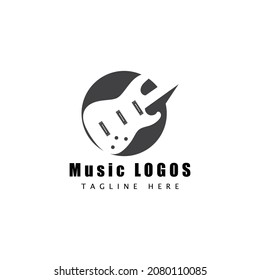 Guitar Wave Logo Template vector symbol nature
