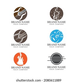 Guitar Wave Logo Template vector symbol nature

