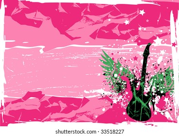 Guitar and wings
