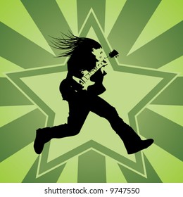 guitarist jumps
