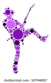 guitarist shape vector design by color point