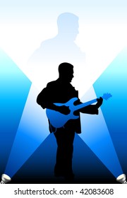 guitarist under the bright lights internet background