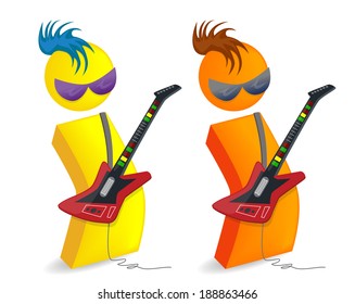 Guitarist - Vector illustration