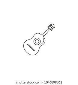 Guitarron icon, outline style