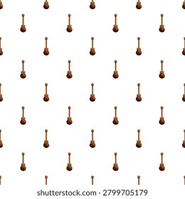 Guitars forming a repeating musical instrument pattern on a clean background