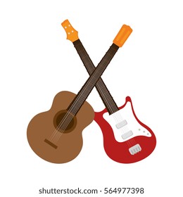 guitars instrument isolated icon