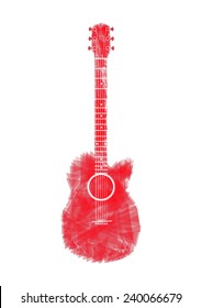 Guitars red