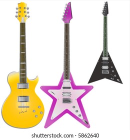 guitars vector 2