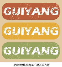 Guiyang on colored background