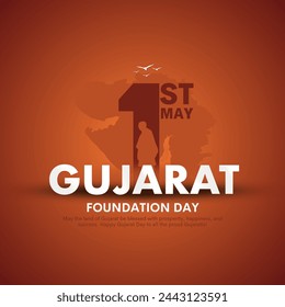 Gujarat day celebration on 1st May. Gujarat foundation day. Gujarat Sthapana divas