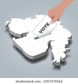 Gujarat election, casting vote for Gujarat, state of India
