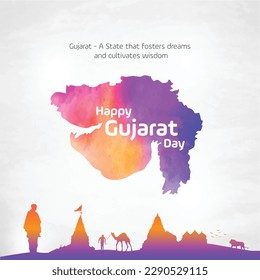 Celebraciones del Día de la Fundación Gujarat, Divas Gujarat Sthapana, Iconos famosos de Gujarat, 1 de mayo 
