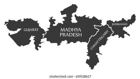 Mp Gujarat Border Map Gujarat Madhya Pradesh Border Images, Stock Photos & Vectors | Shutterstock