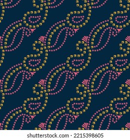 Gujarati bandanna pattern paislay design