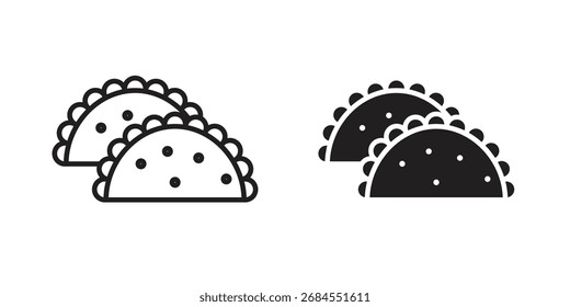 Conjunto de Vector simple de los iconos de Gujjia. conjunto de símbolos de la muestra del logotipo