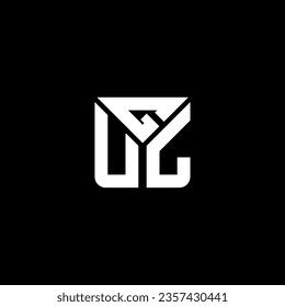 GUL letter logo vector design, GUL simple and modern logo. GUL luxurious alphabet design  