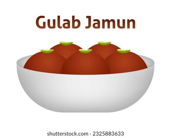 Gulab jamun sweet confectionery vector
