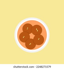 Gulab Jamun vector eps 10. easy to edit
