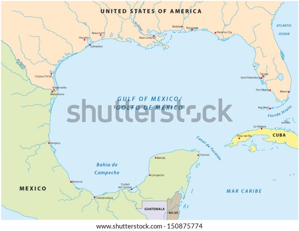 Gulf Of Mexico Coastal Map