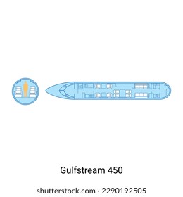 Gulfstream 450 airplane scheme. Civil Aircraft Guide