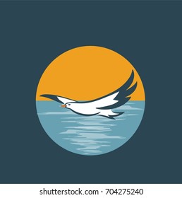 Gull ang seascape