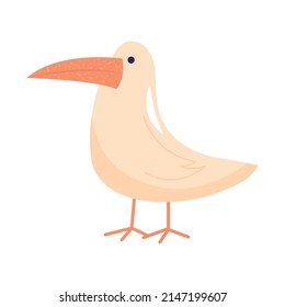 gull bird icon on white background