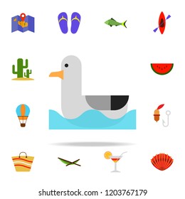 gull flat icon. Summer icons universal set for web and mobile