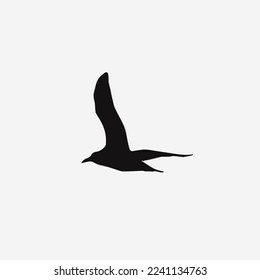Gull icon isolated on white