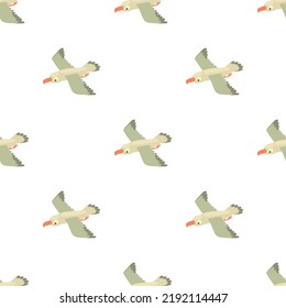 Gull pattern seamless background texture repeat wallpaper geometric vector