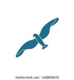 gull sea life animal isolated icon vector illustration design