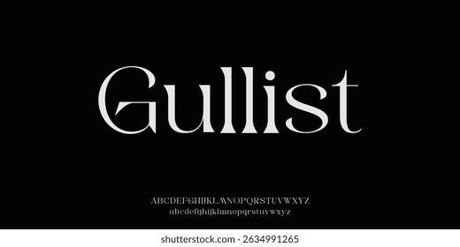 Gullist esporte abstrato fontes alfabeto moderno. Tecnologia de tipografia esporte eletrônico jogo digital música futura fonte criativa. ilustração vetorial	