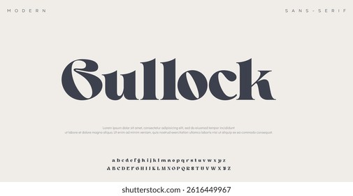 Gullock Elegant awesome alphabet letters font and number. unique serif font. Classic Lettering Minimal Fashion Designs. Typography fonts regular uppercase and lowercase. vector illustration