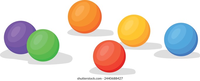 Gum balls. Sweet colorful candies cartoon icon isolated on white background