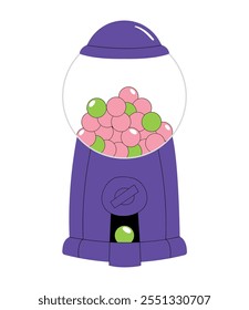 gum candy machine icon isolated