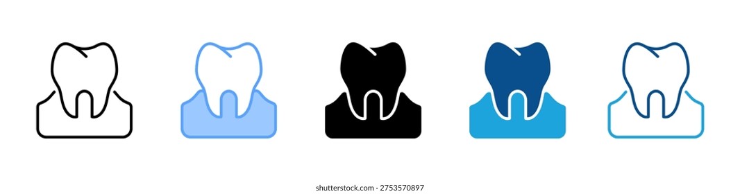 Gum Care icon multiple style and collection