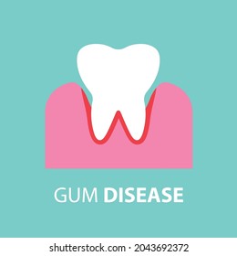 gum disease concept- vector illustration