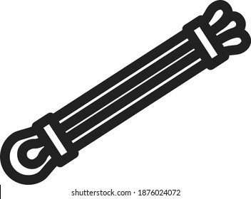Gum Expander icon, Rubber Bands for fitness icon