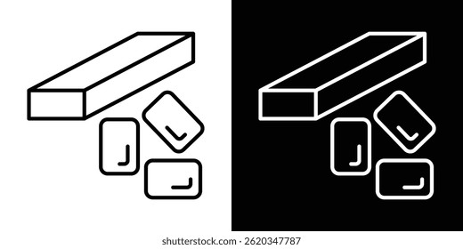 Vector de icono de goma para Web y App móvil. Símbolo aislado.