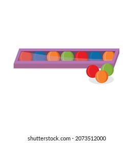 gum isolated on a white background, vector illustration