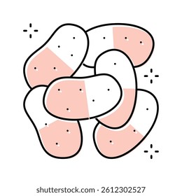 gum jelly candy gummy color icon vector. gum jelly candy gummy sign. isolated symbol illustration
