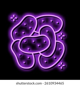 gum jelly candy gummy neon light sign vector. gum jelly candy gummy illustration
