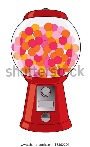 Gum Machine Stock Vector (Royalty Free) 16362301 | Shutterstock