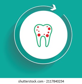 Gum problems treatment recovery icon