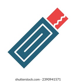 Gum Vector Glyph Two Color Icon For Personal And Commercial Use.
