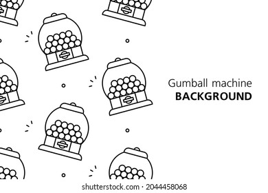 Fondo de la máquina de Gumball. Diseño de iconos. Elementos de plantilla. aislado en fondo blanco
