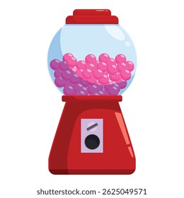 Gumball machine dispensing colorful gumballs, a classic symbol of fun and treats