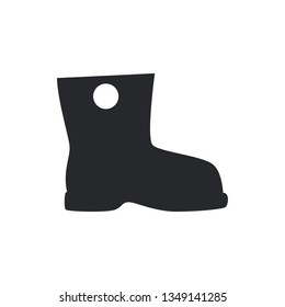 gumboots flat vector icon