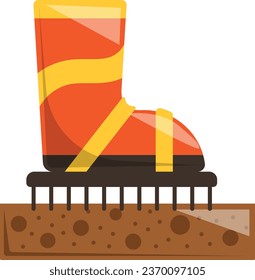 Gumboots or gummies shoes for farmer concept, rain boots or wellies vector icon design, Lawn and Gardening symbol, Farm and Plant sign, agriculture and horticulture equipment stock illustration